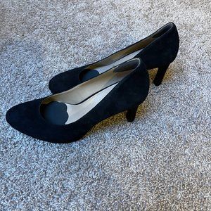 Naturalizer Womens Teresa Black Suede Heels Size 8